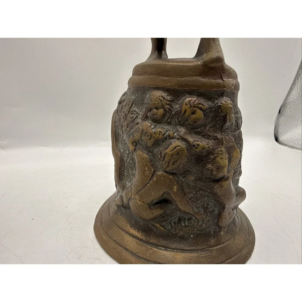 Clifton Forge Vintage Solid Brass Cherub Bell Rare
